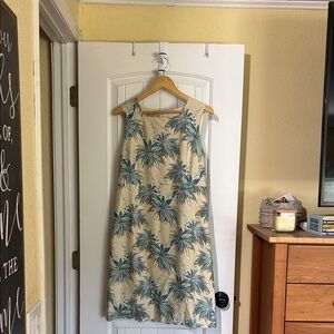 Tommy Bahama Cream and Blue Silk Dress